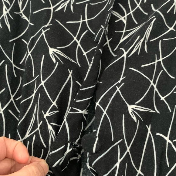 VINTAGE Scarlett midi dress black & white size 3 / 4 - Picture 8 of 13